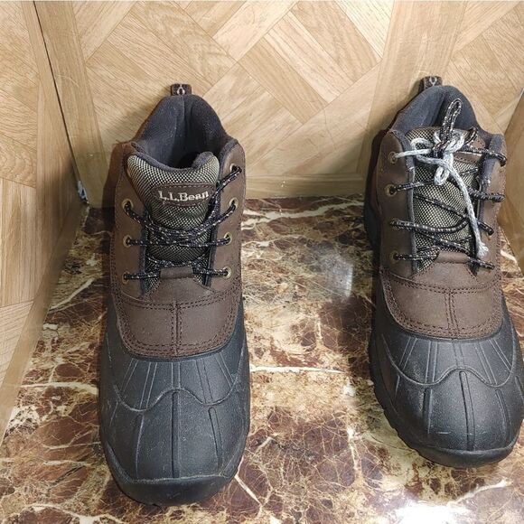 L.L Bean Men Duck leather boots shoes size 10 M - Picture 8 of 10